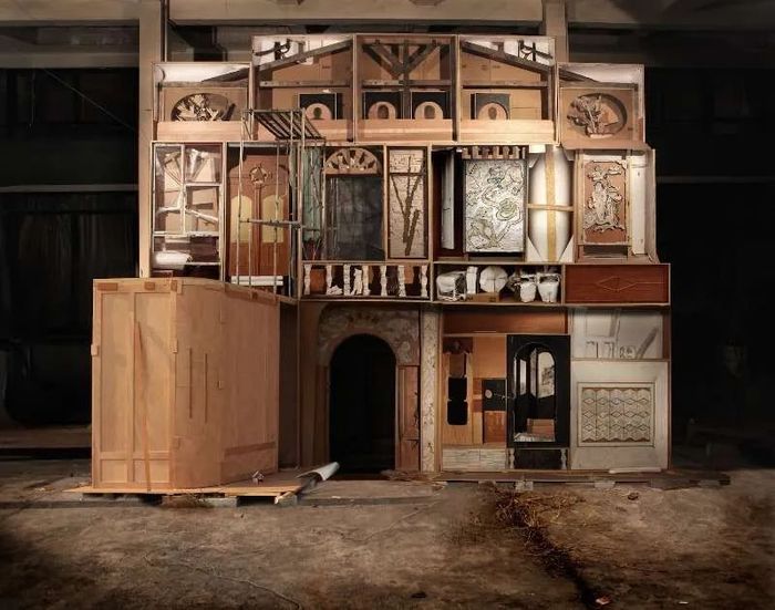 2017年以色列佩塔提科瓦美术馆，陈彧凡、陈彧君，“木兰溪｜厝”展览现场.jpg