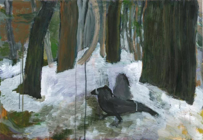 《热可可系列》，60×80厘米，纸本丙烯，2019.jpg